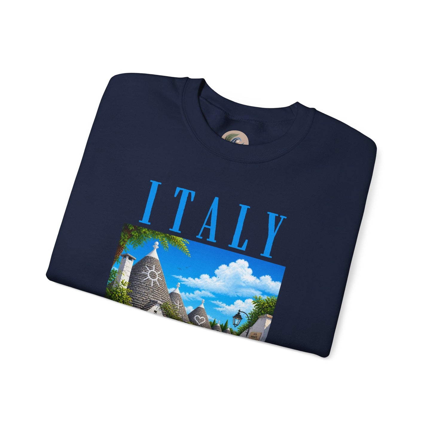 Italy Alberobello Scenic Sweatshirt — Trulli Village Travel Crewneck