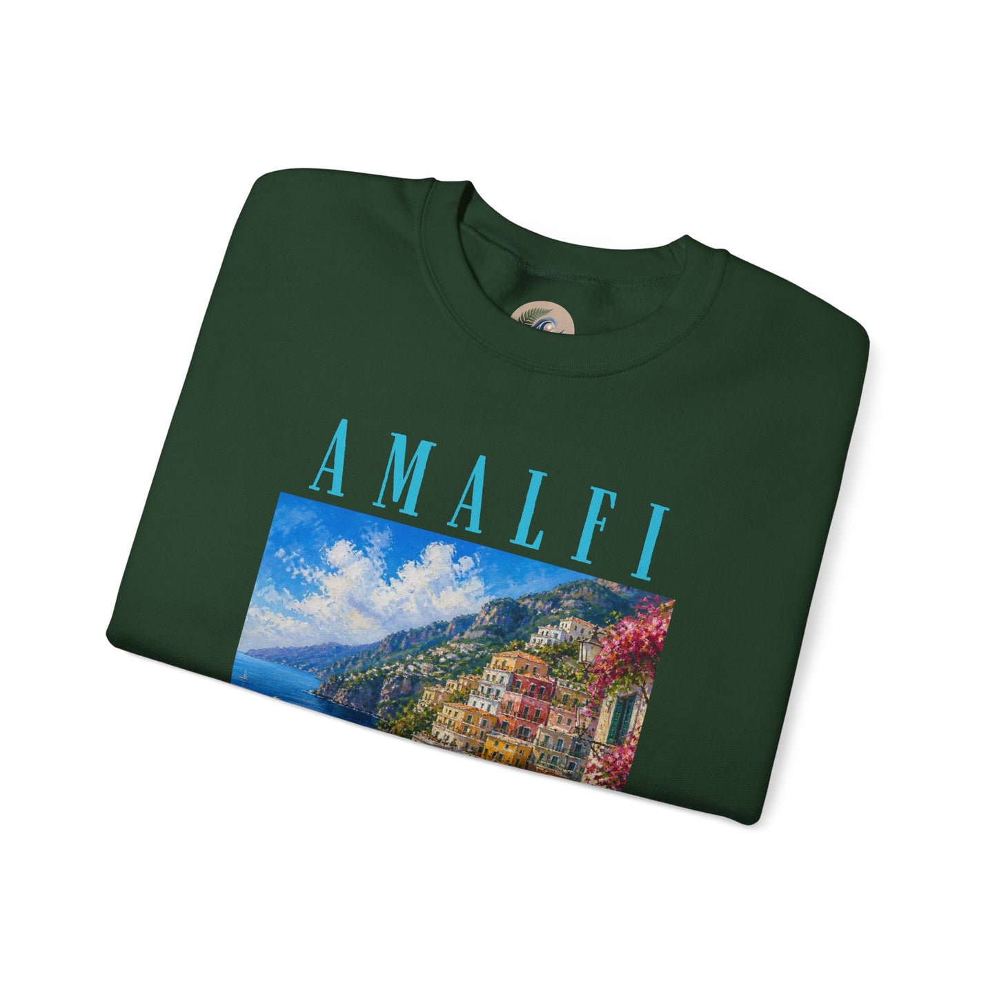 Amalfi Coast Scenic Crewneck Sweatshirt