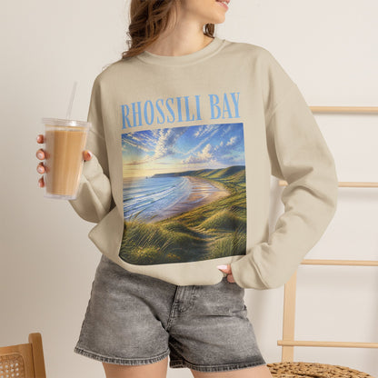 Rhossili Bay Scenic Crewneck Sweatshirt