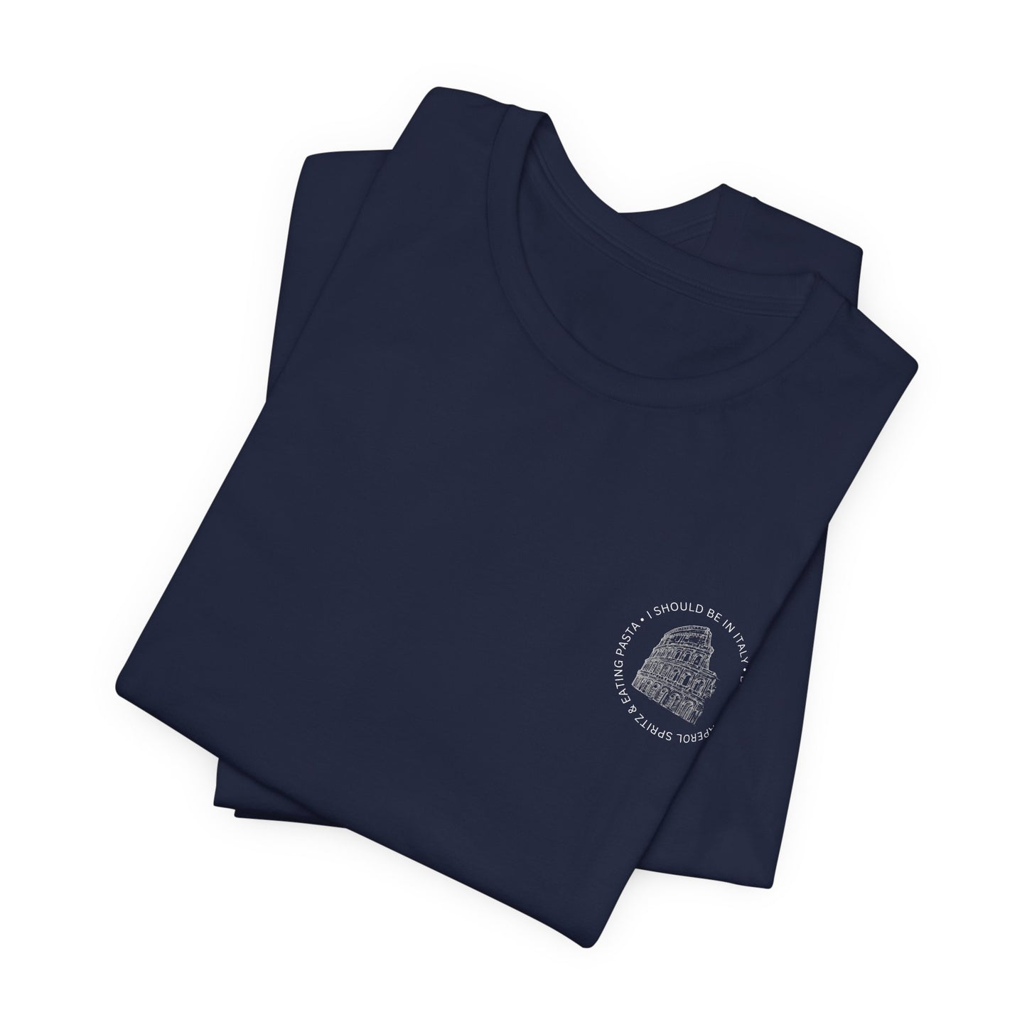 Aperol & Pasta Italy Tee — Minimalist Vintage Liberty Graphic T-Shirt