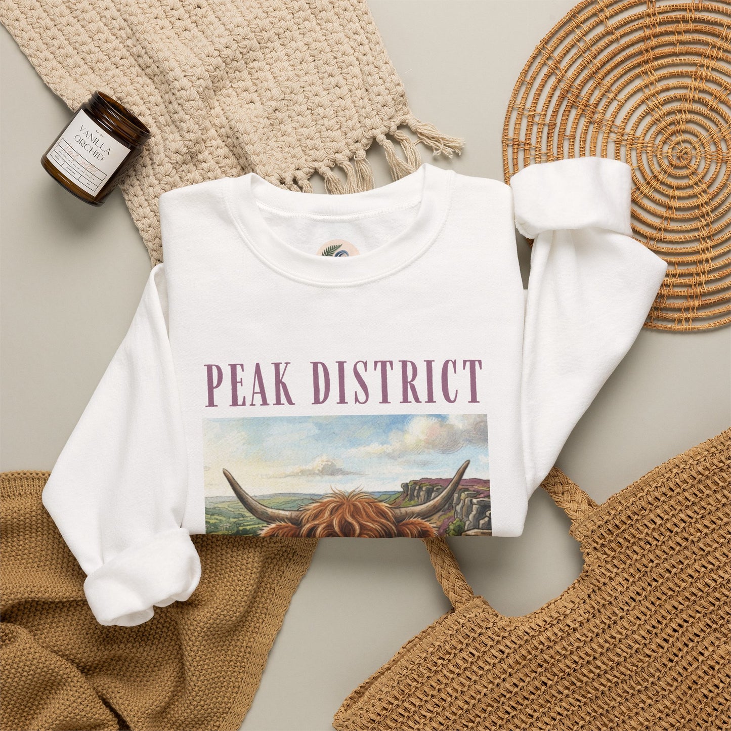 Peak District Highland Cow Sweatshirt