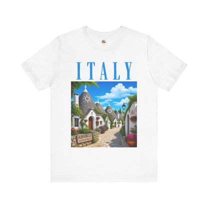 Italy Travel T‑Shirt — Vintage Alberobello Trulli Village Tee
