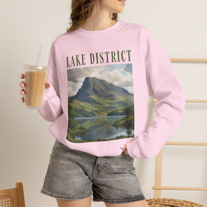 Lake District Scenic Sweatshirt — Vintage Landscape Crewneck