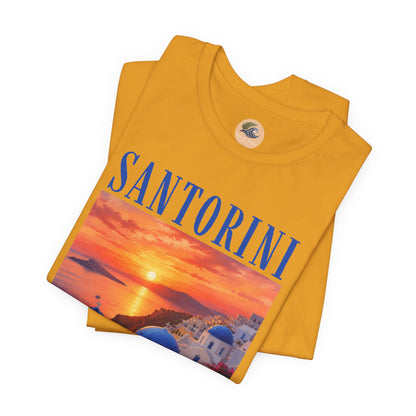 Santorini Sunset Tee — Greek Island Travel T‑Shirt