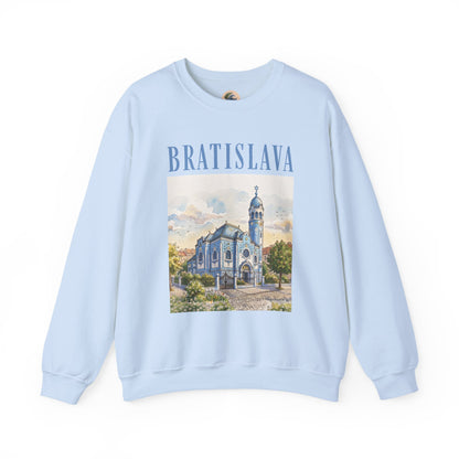 Bratislava Scenic Crewneck Sweatshirt – Vintage Cityscape Graphic