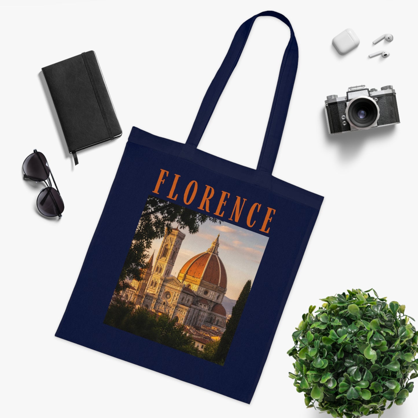 Florence Photo Tote Bag — Duomo Cathedral Travel Cotton Tote