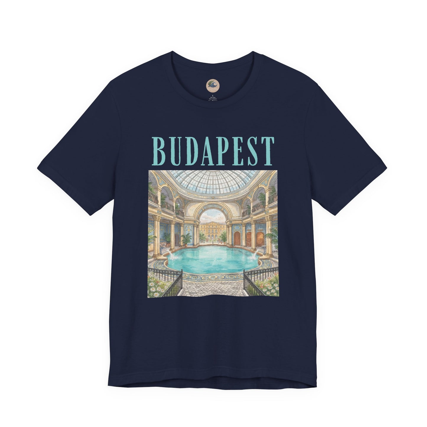 Budapest Thermal Baths Graphic Tee — Vintage Spa Travel T-Shirt