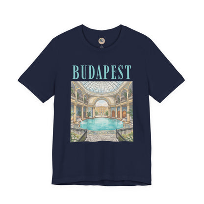 Budapest Thermal Baths Graphic Tee — Vintage Spa Travel T-Shirt