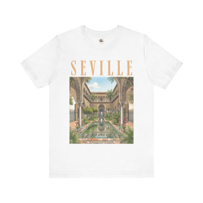 Seville Courtyard Tee — Vintage Andalusian Travel T‑Shirt