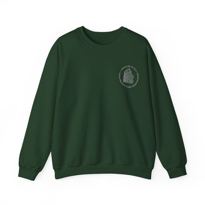 Cozy Italy Crewneck Sweatshirt with Small Chest Badge Design