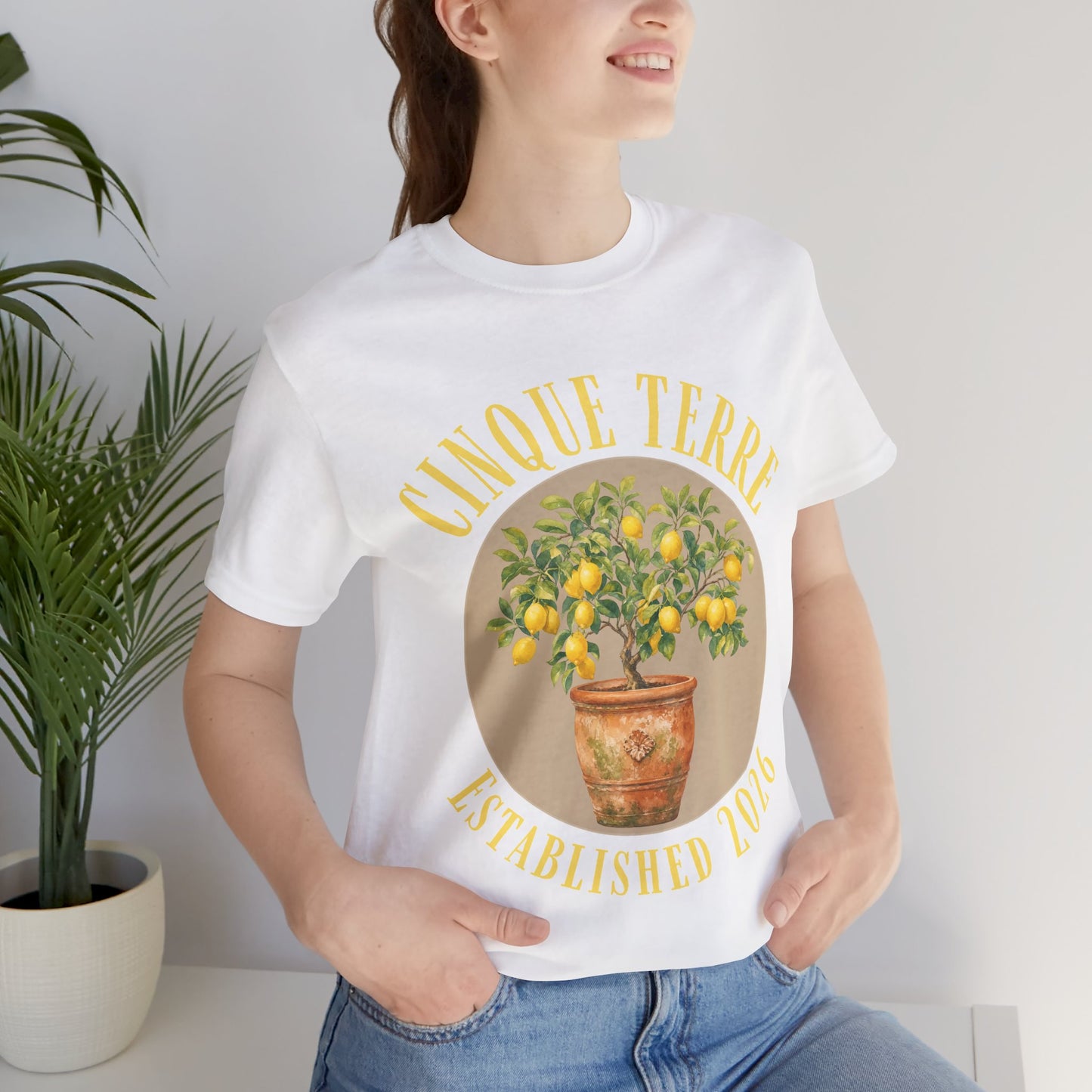 Cinque Terre Lemon Tee — Established 2026 Graphic T-Shirt
