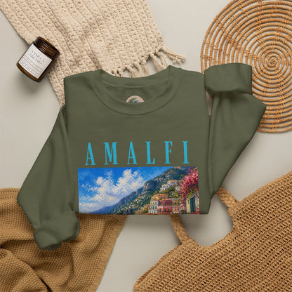 Amalfi Coast Scenic Crewneck Sweatshirt