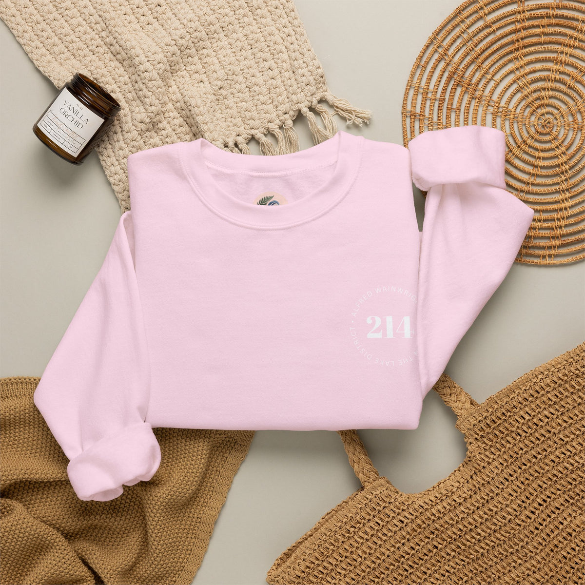 214 Wainwrights Minimalist Crewneck Sweatshirt — Small Chest Logo