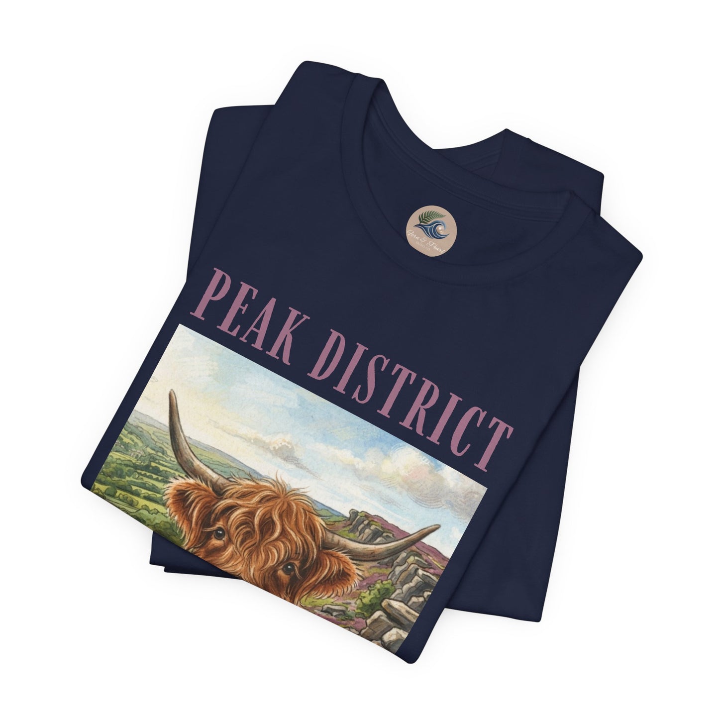 Peak District Highland Cow T‑Shirt