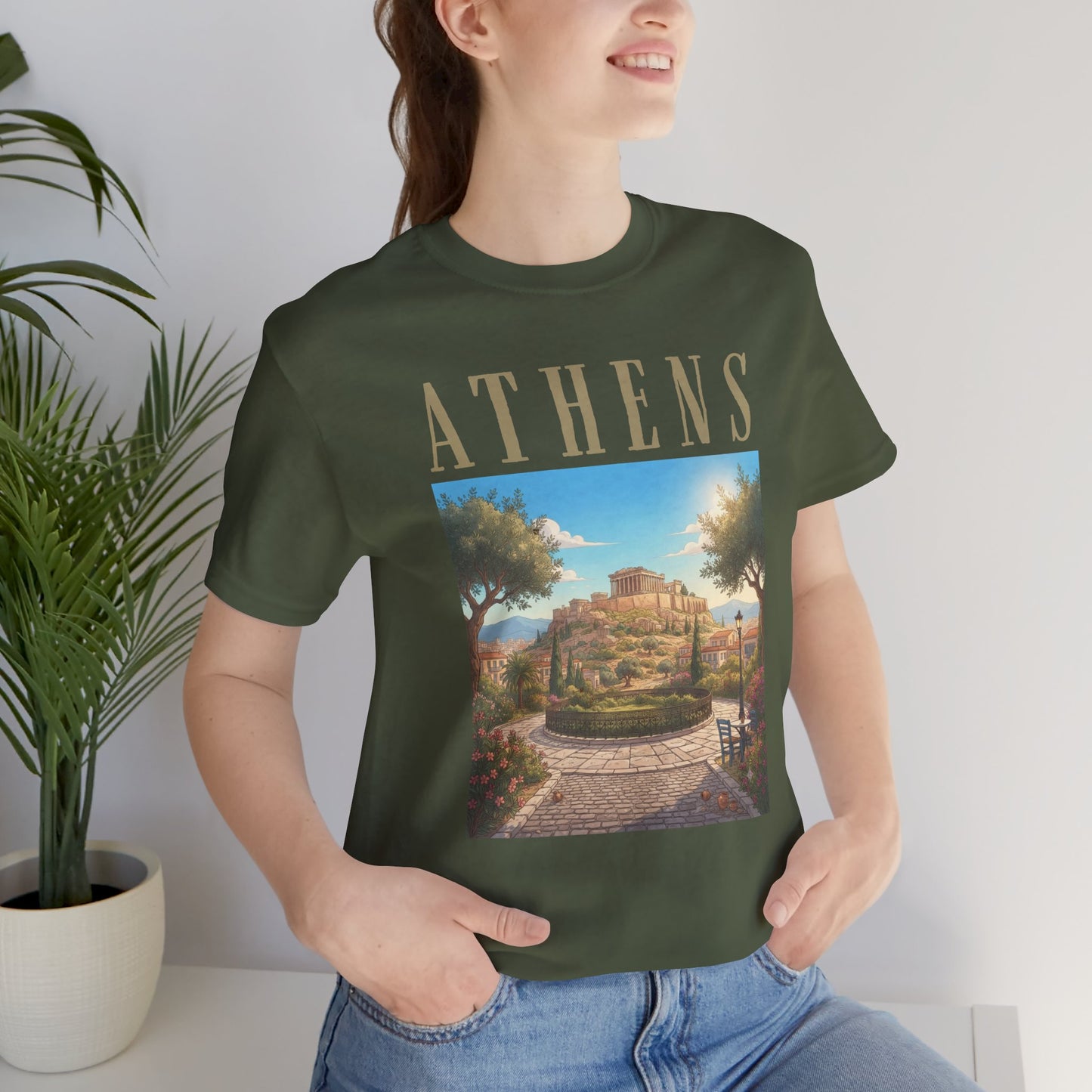 Athens Scenic Tee — Vintage Acropolis Travel T‑Shirt