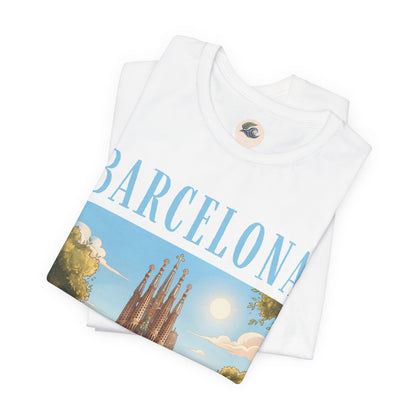 Barcelona Sagrada Família T-Shirt — Vintage Travel Graphic Tee