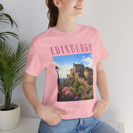Edinburgh Castle Photo Tee – Vintage Travel T‑Shirt