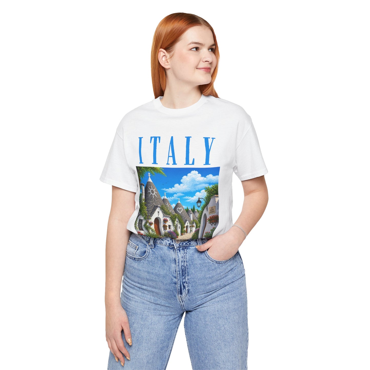 Italy Travel T‑Shirt — Vintage Alberobello Trulli Village Tee