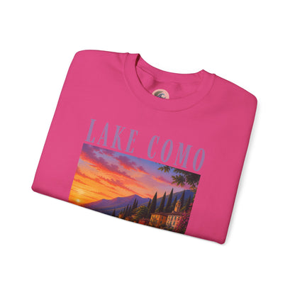 Lake Como Sunset Crewneck Sweatshirt