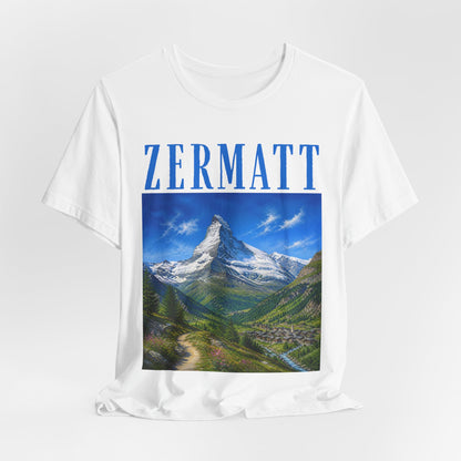 Zermatt Mountain Tee — Scenic Matterhorn Travel T‑Shirt