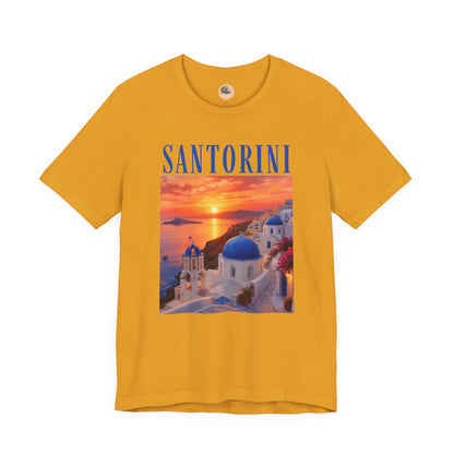 Santorini Sunset Tee — Greek Island Travel T‑Shirt