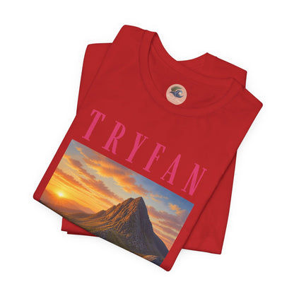 Tryfan Mountain Tee — Scenic Sunset Landscape T‑Shirt