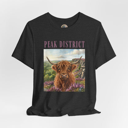 Peak District Highland Cow T‑Shirt