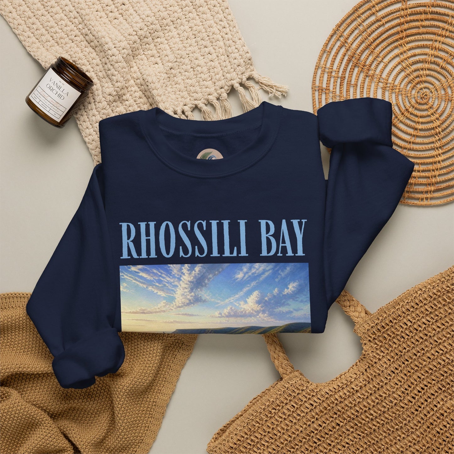 Rhossili Bay Scenic Crewneck Sweatshirt