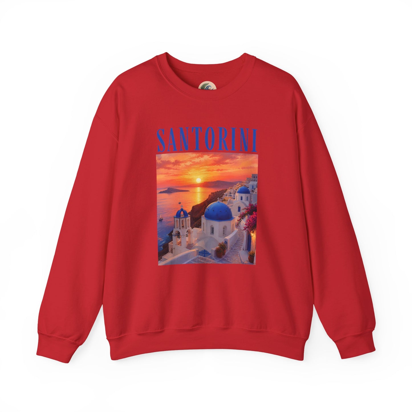 Santorini Sunset Sweatshirt — Greek Island Travel Crewneck