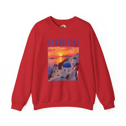 Santorini Sunset Sweatshirt — Greek Island Travel Crewneck