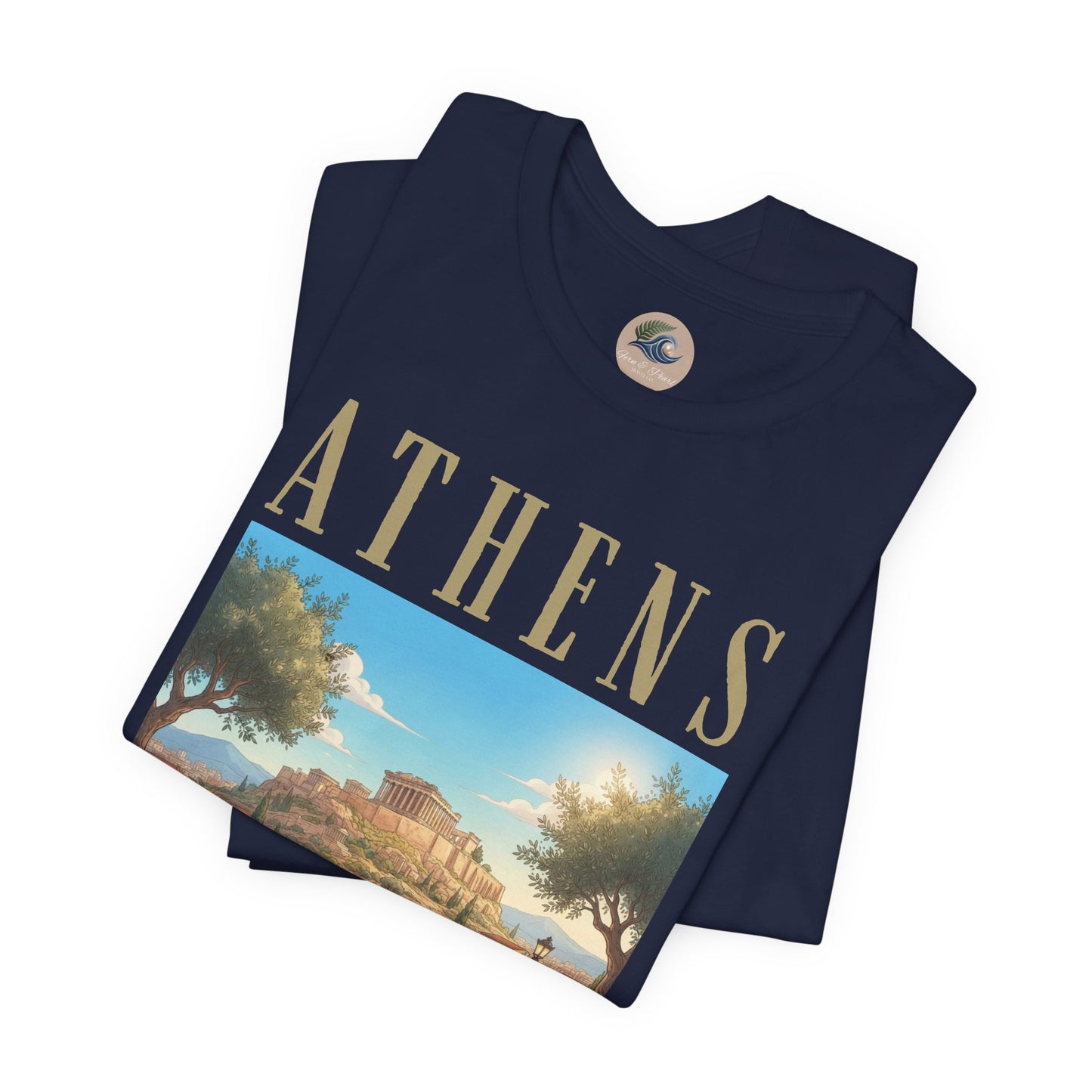 Athens Scenic Tee — Vintage Acropolis Travel T‑Shirt