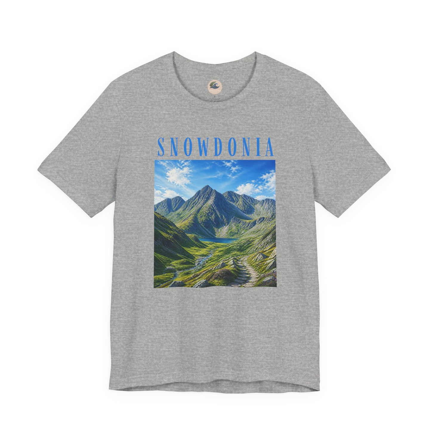 Glyderau Landscape T‑Shirt – Scenic 'SNOWDONIA' Mountain Graphic Tee