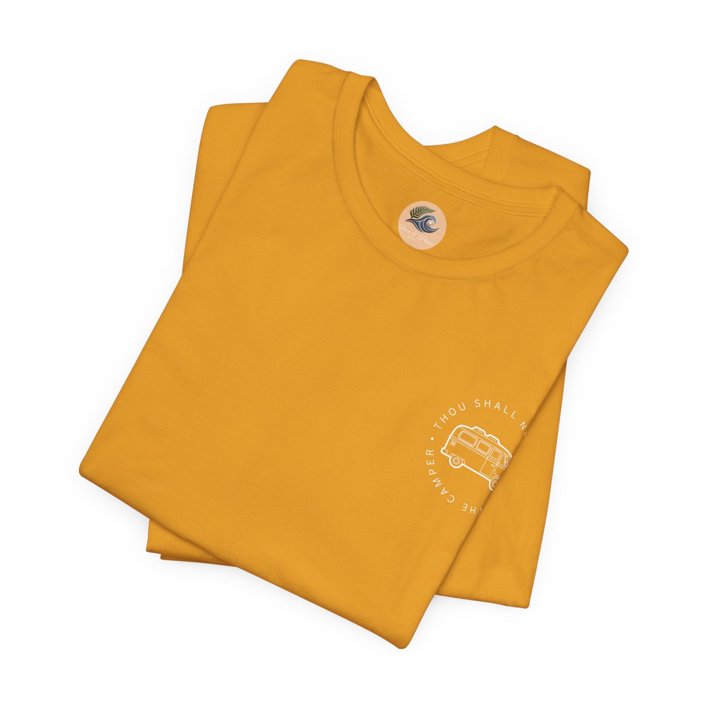 Vintage Camper Poop Graphic Tee — 'Adventure Awaits' Pocket T-Shirt