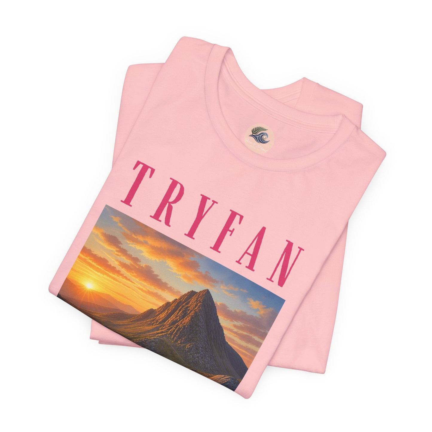 Tryfan Mountain Tee — Scenic Sunset Landscape T‑Shirt