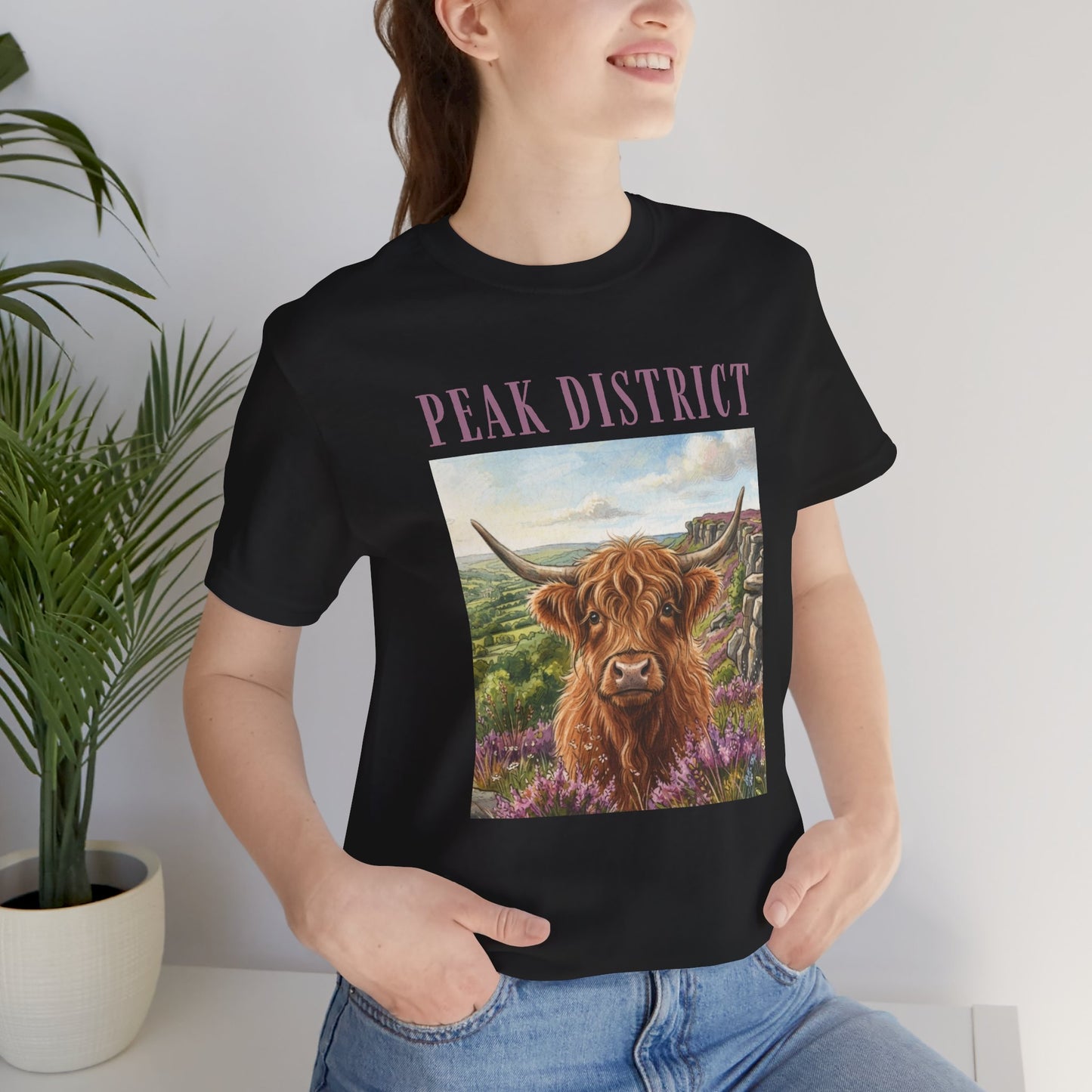 Peak District Highland Cow T‑Shirt