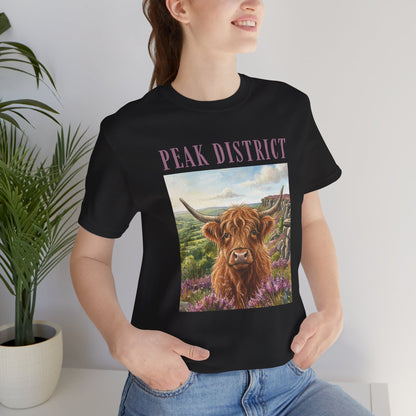Peak District Highland Cow T‑Shirt