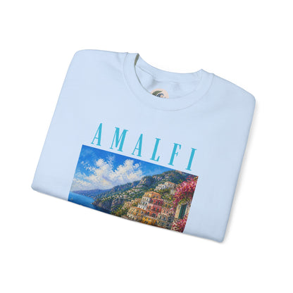 Amalfi Coast Scenic Crewneck Sweatshirt