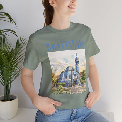 Bratislava Watercolor Church T-Shirt