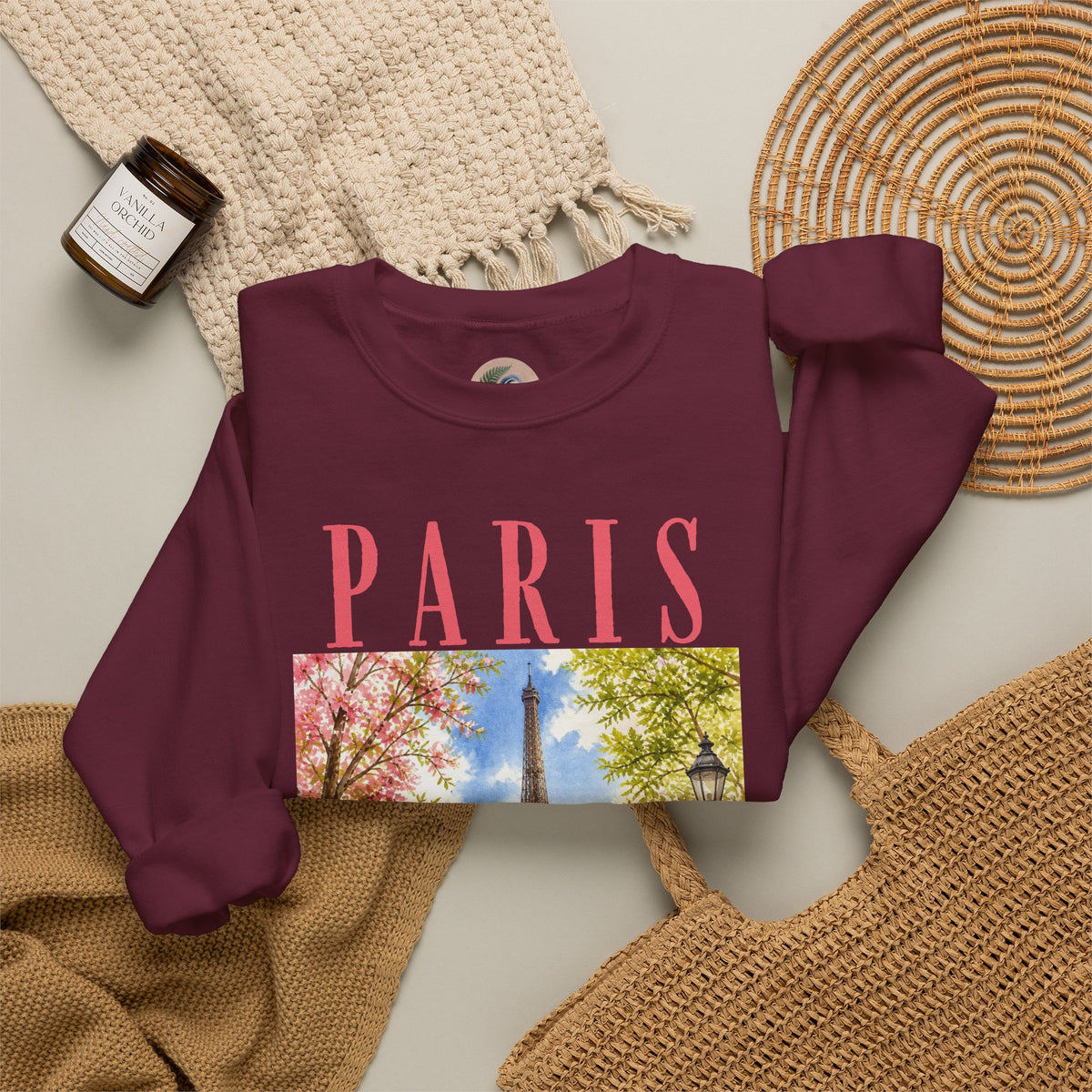 Paris Floral Eiffel Sweatshirt