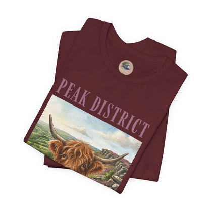 Peak District Highland Cow T‑Shirt