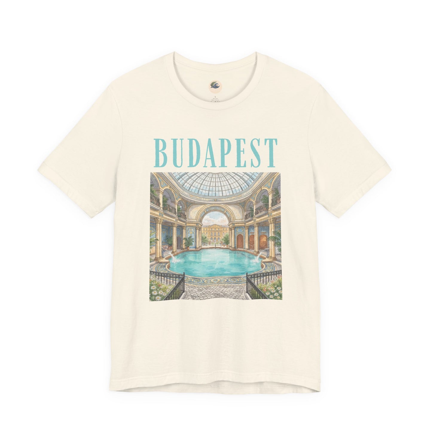 Budapest Thermal Baths Graphic Tee — Vintage Spa Travel T-Shirt