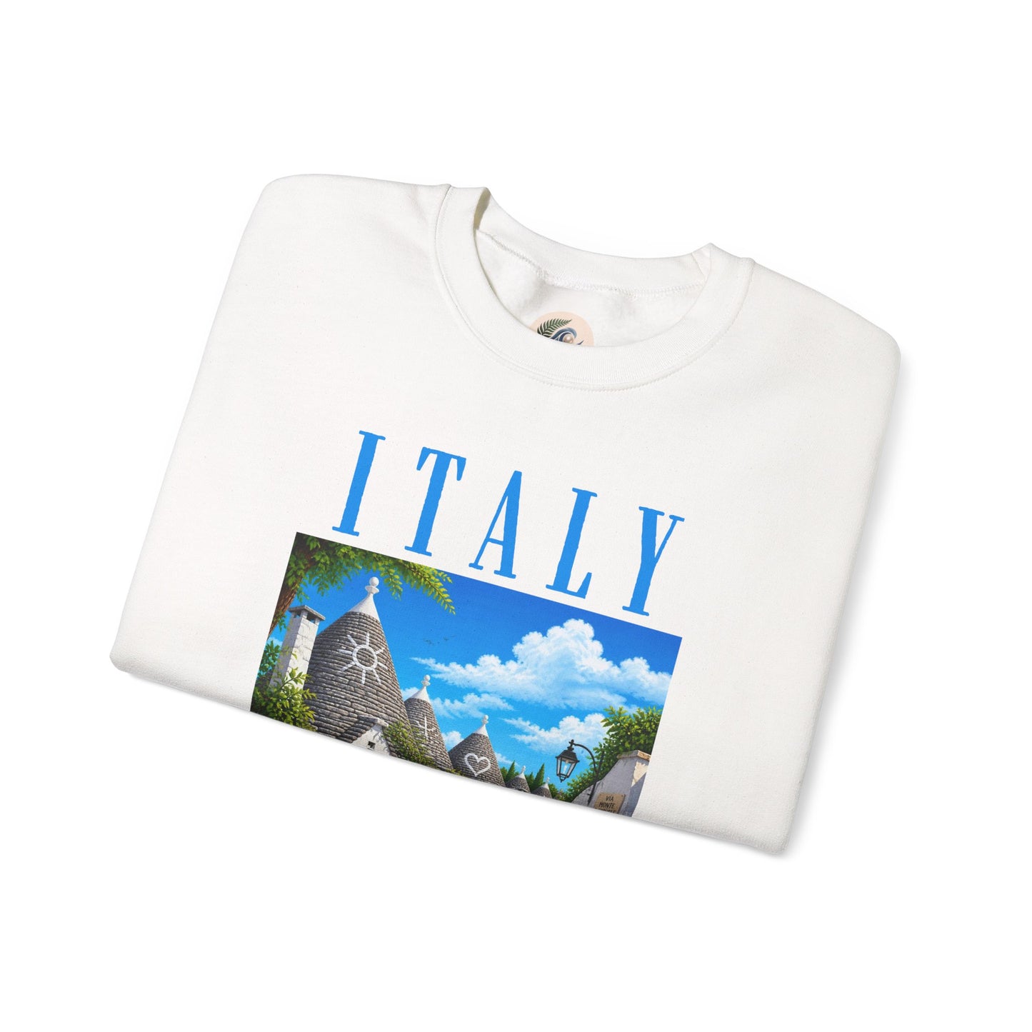 Italy Alberobello Scenic Sweatshirt — Trulli Village Travel Crewneck