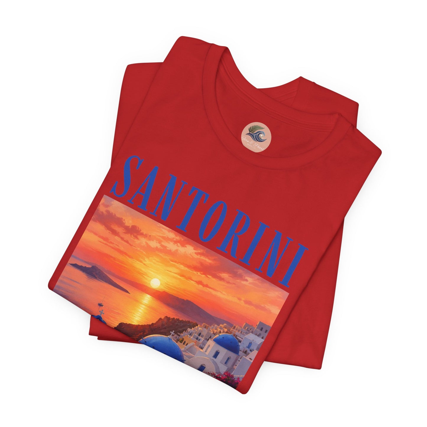 Santorini Sunset Tee — Greek Island Travel T‑Shirt