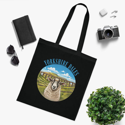 Yorkshire Dales Tote Bag – Scenic Sheep Cotton Tote for Country Lovers