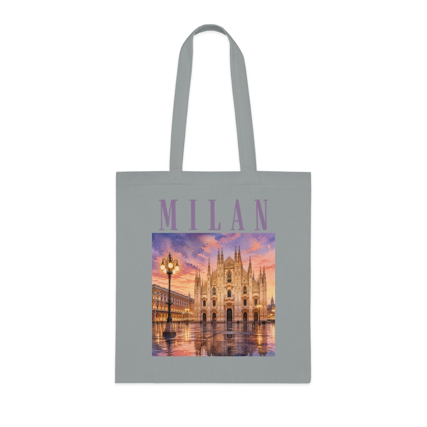Milan Cathedral Tote Bag – Scenic Duomo Travel Cotton Tote