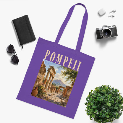 Pompeii Vintage Ruins Cotton Tote