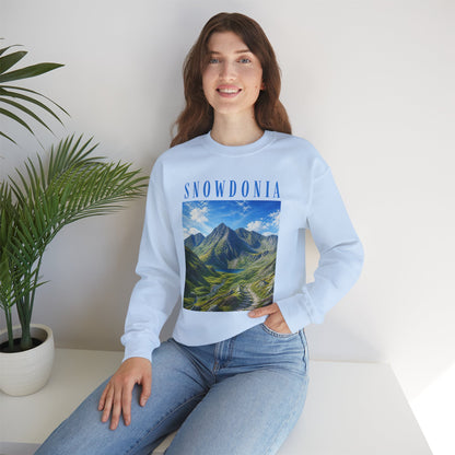 Glyderau Landscape - Snowdonia Mountain Crewneck Sweatshirt