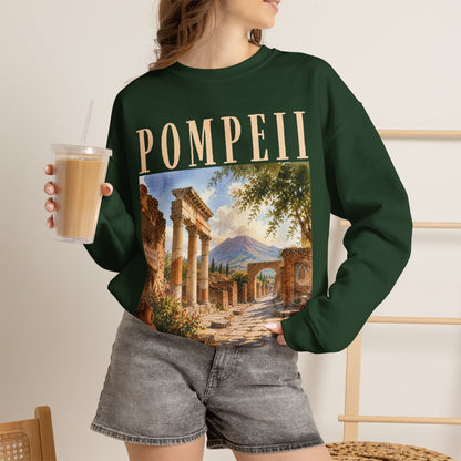Pompeii Ruins Vintage Crewneck Sweatshirt