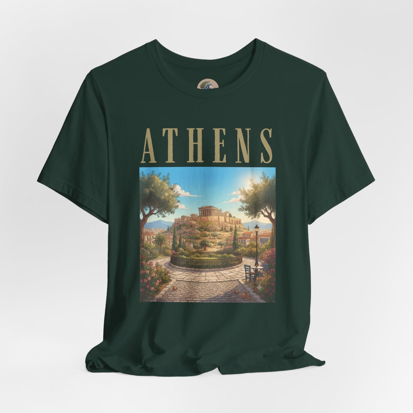 Athens Scenic Tee — Vintage Acropolis Travel T‑Shirt
