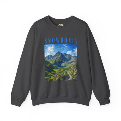 Glyderau Landscape - Snowdonia Mountain Crewneck Sweatshirt